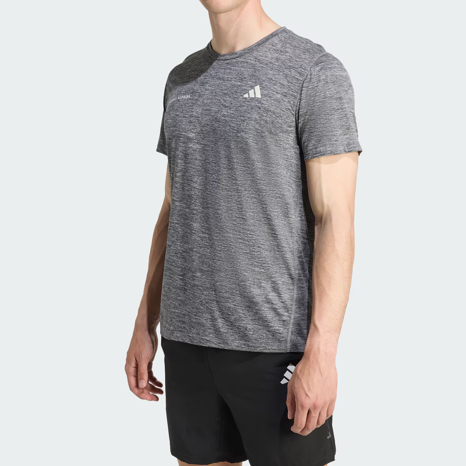 Adidas Free Shipping With AdiClub Own The Run Melange Tee