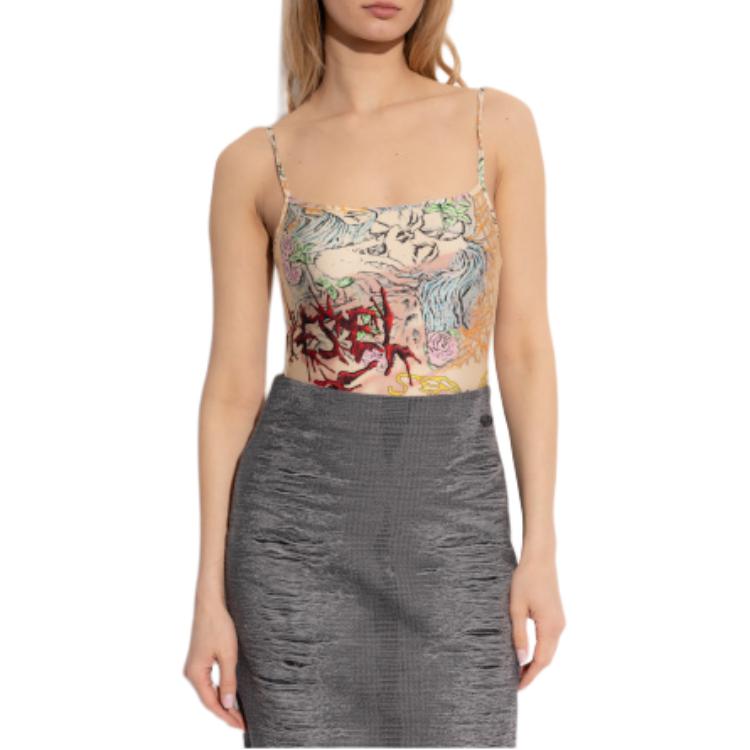 DIESEL T Assa Tattoo Printed Bodysuit
