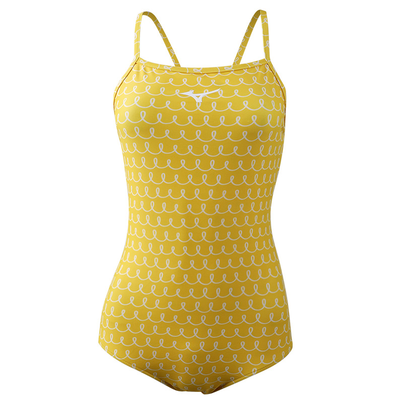 Mizuno One piece Swimsuit Women's Golden Pineapple
