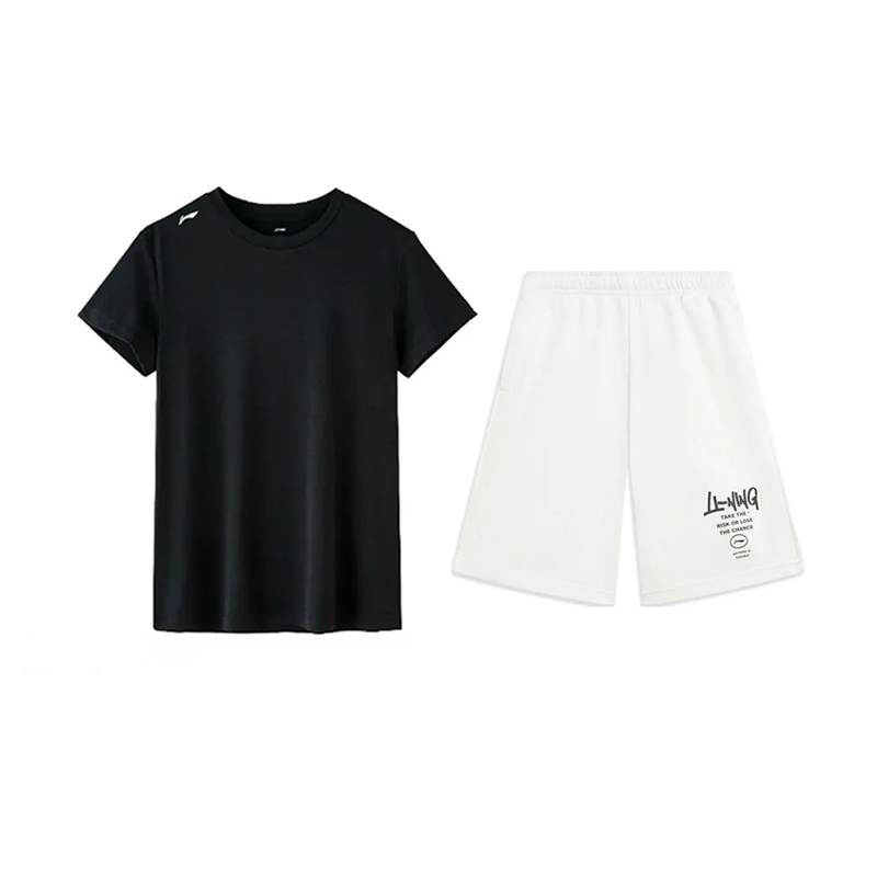 Li Ning Casual Sportswear Unisex Black+White