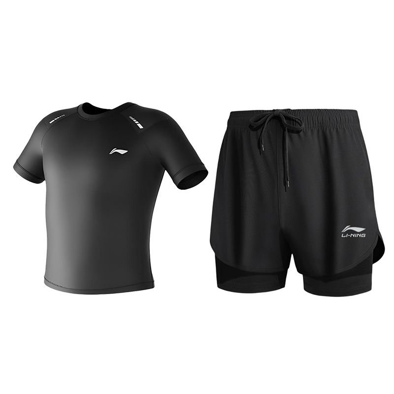 Li Ning Swimsuit Set Men’s Black