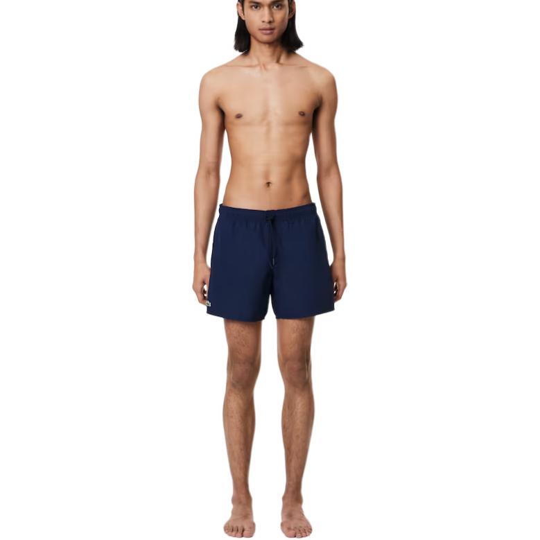 LACOSTE Logo Patch Drawstring Swim Shorts
