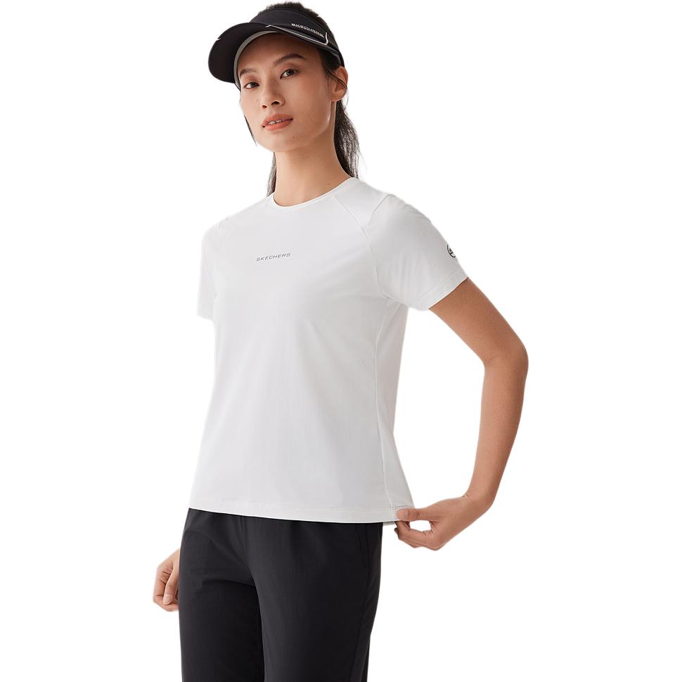 Skechers SS25 Quick Dry T Shirts Women’s Bright White