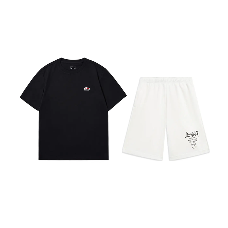 Li Ning Casual Sportswear Unisex Black+White