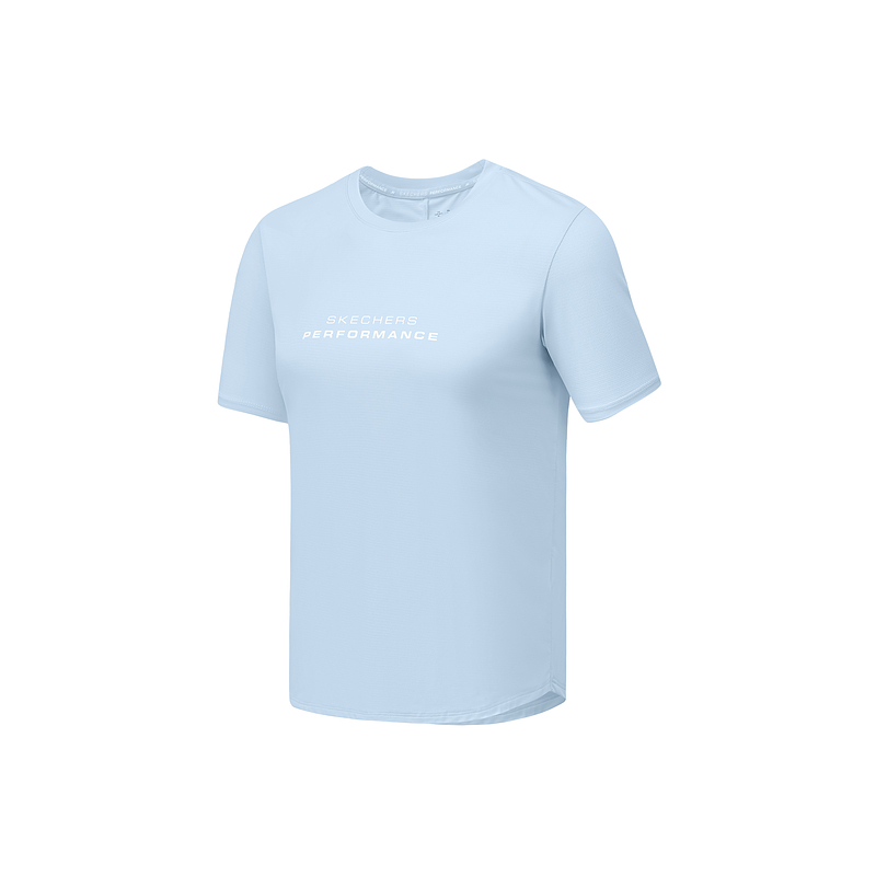Skechers T Shirt Women's Soft Blue