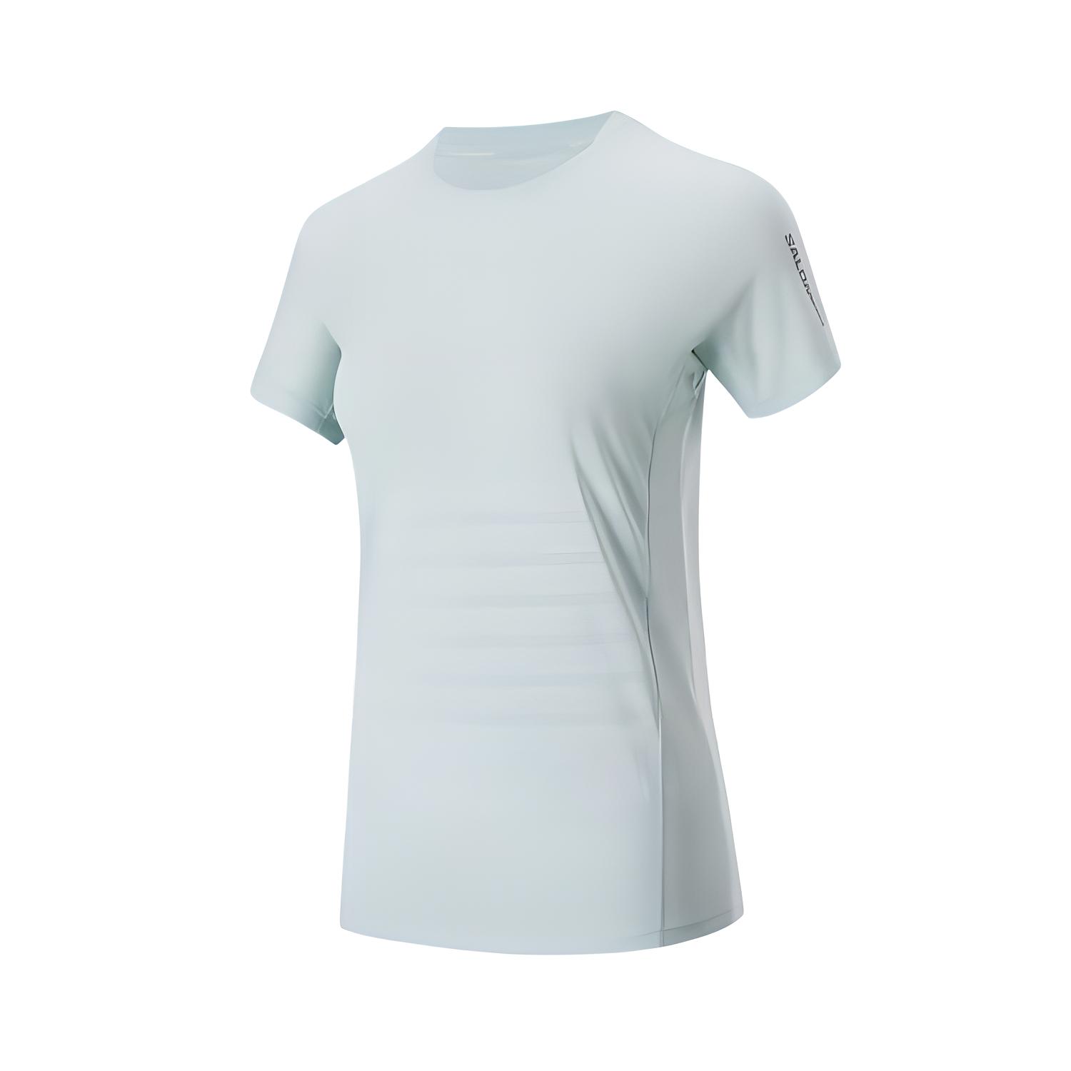 SALOMON Quick Dry T Shirts Women's Mist Blue