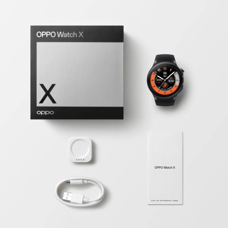 OPPO Watch X Sapphire Crystal Watch Lens, Dual Band GPS Accurate Positioning, Sports Health Smart Watches
