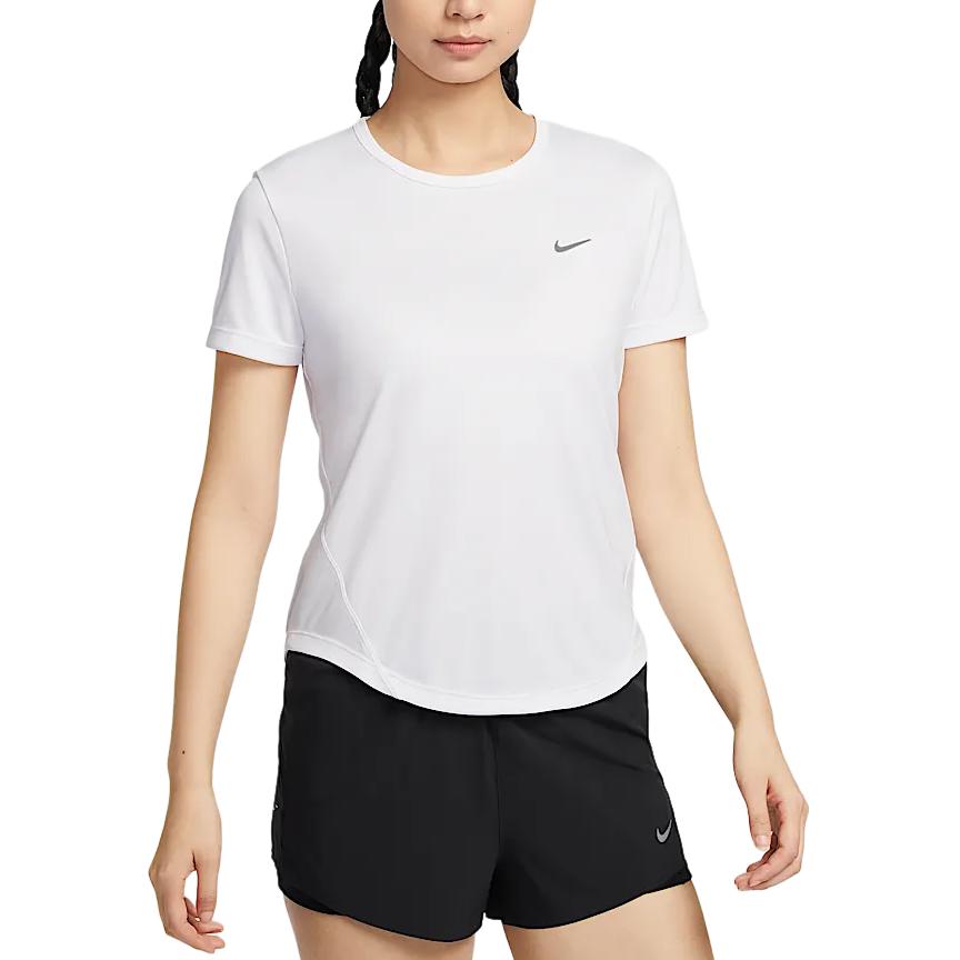 Nike Dri Fit Short Sleeved T Shirts Women’s White