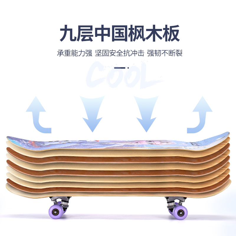 Disney Marvel, Spider Man Collection Skateboards Seven Layer Domestic Maple Freestyle Streetwear Kids’