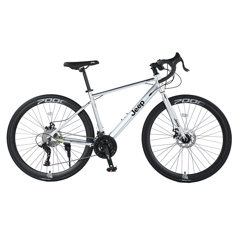 Jeep Road Bike Entry Level Bike Aluminum Alloy Disc Brake Adults Women’s Road Bike Competition Commuting Adults
