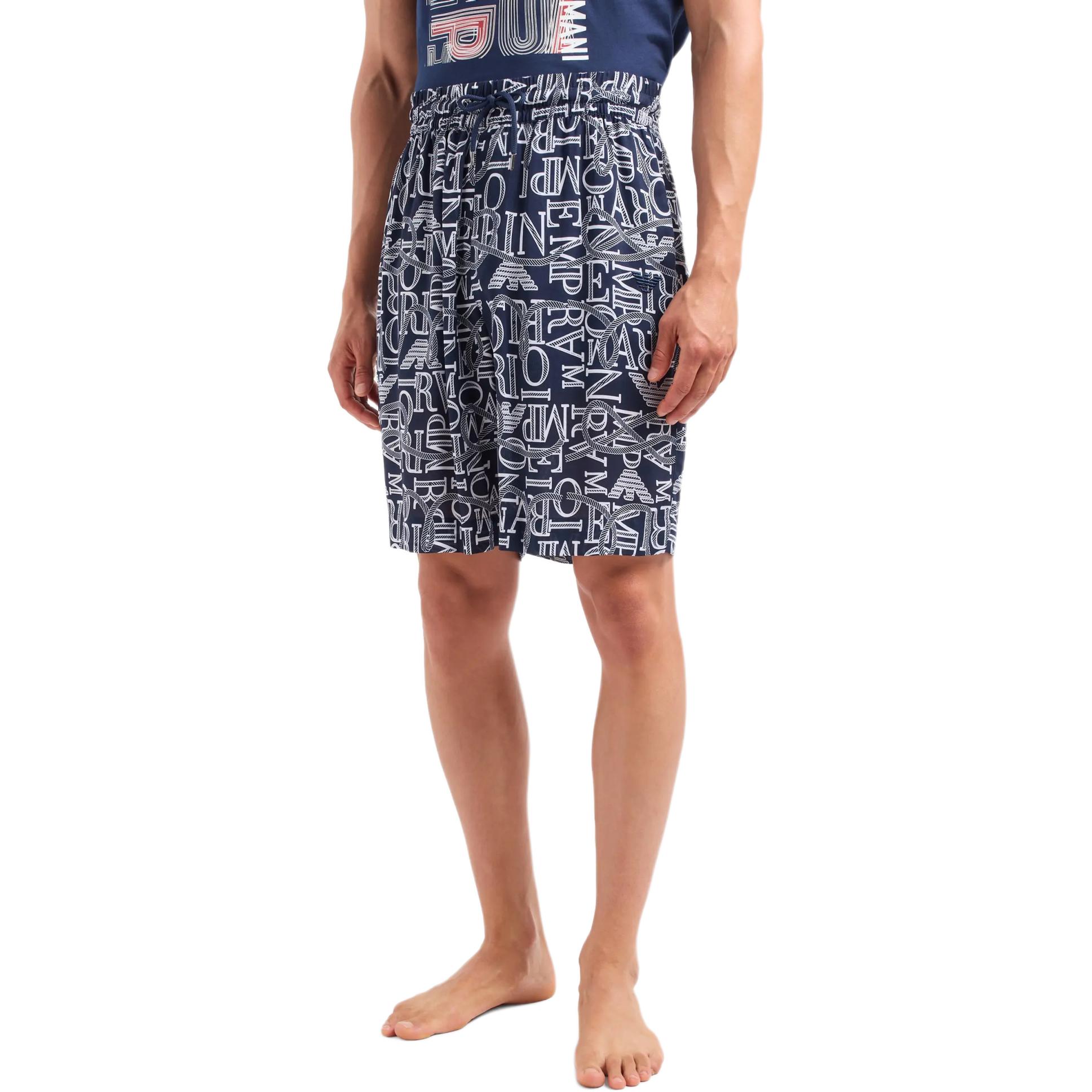 EMPORIO ARMANI SS24 Beach Shorts Men’s Marine Blue
