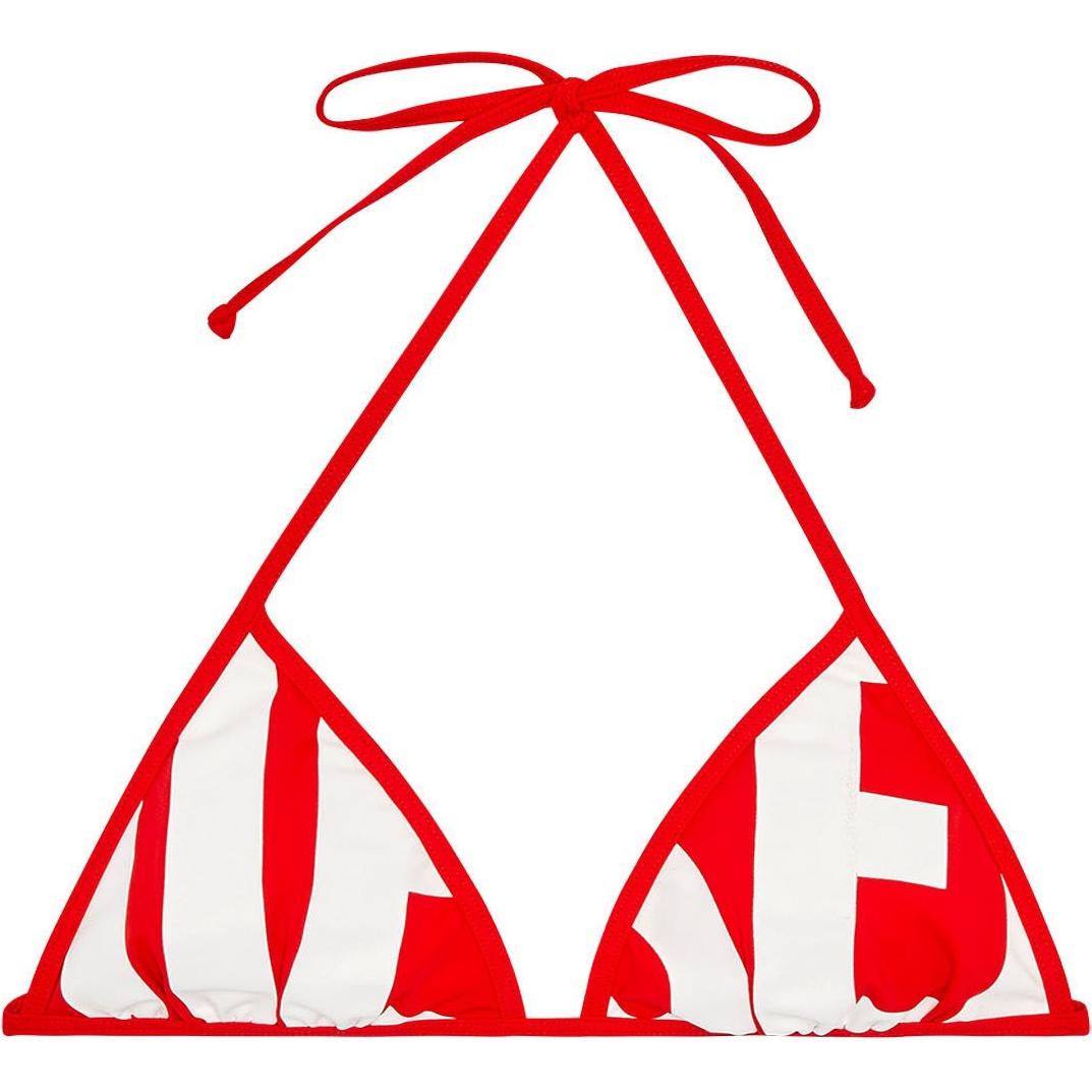 DIESEL Bfb Sees A Cut Off Logo Bikini Top