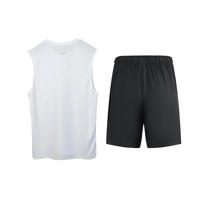 Li Ning Athleisure Set Unisex White+Black