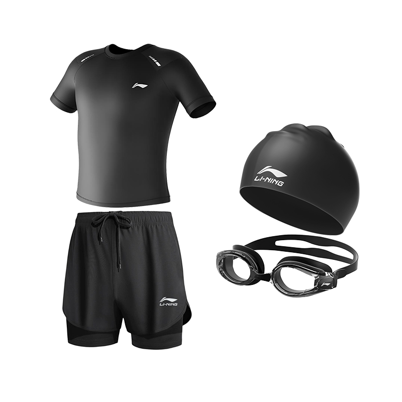 Li Ning Swimsuit Set Men’s Black