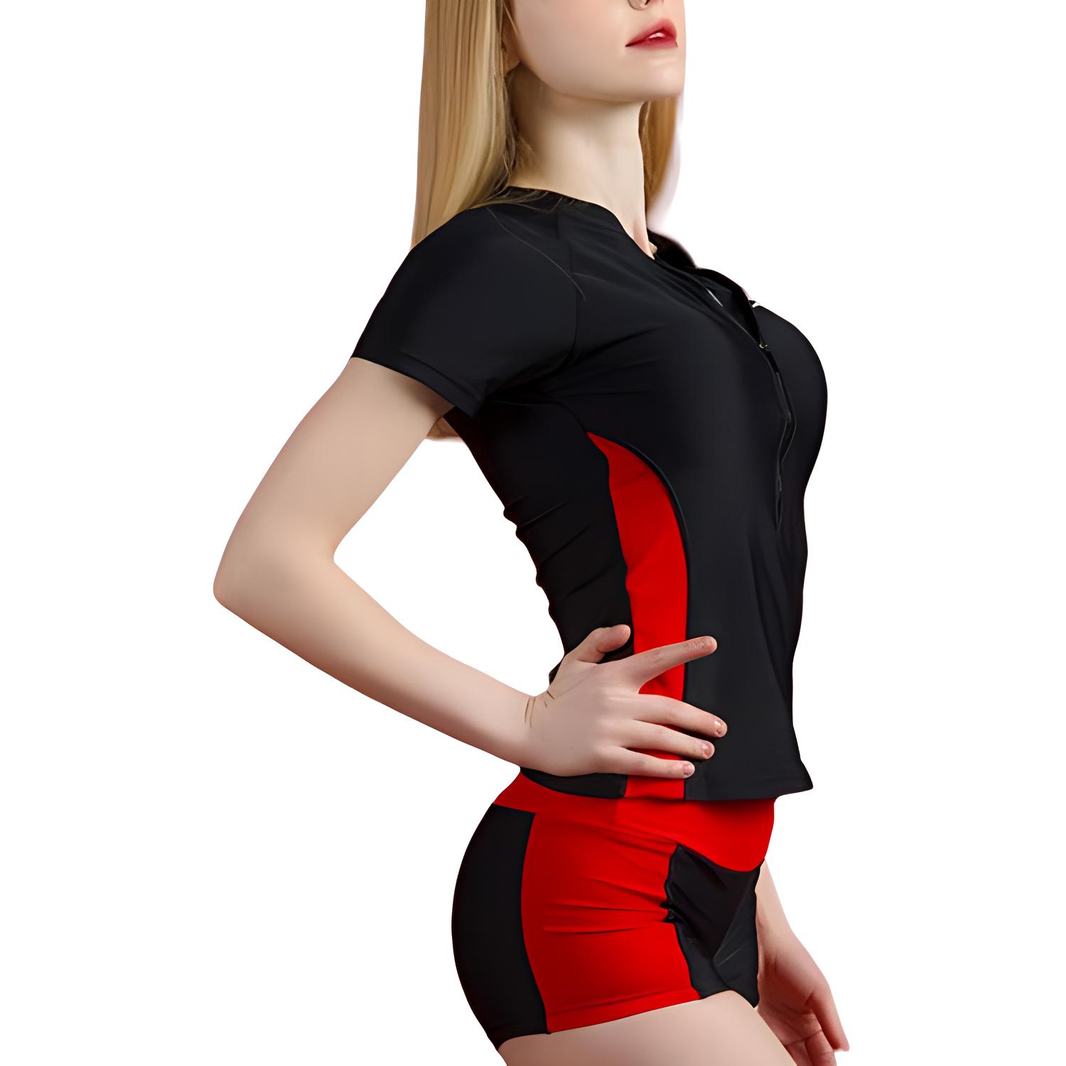 Li Ning Two Piece Swimsuit Women’s Black Red