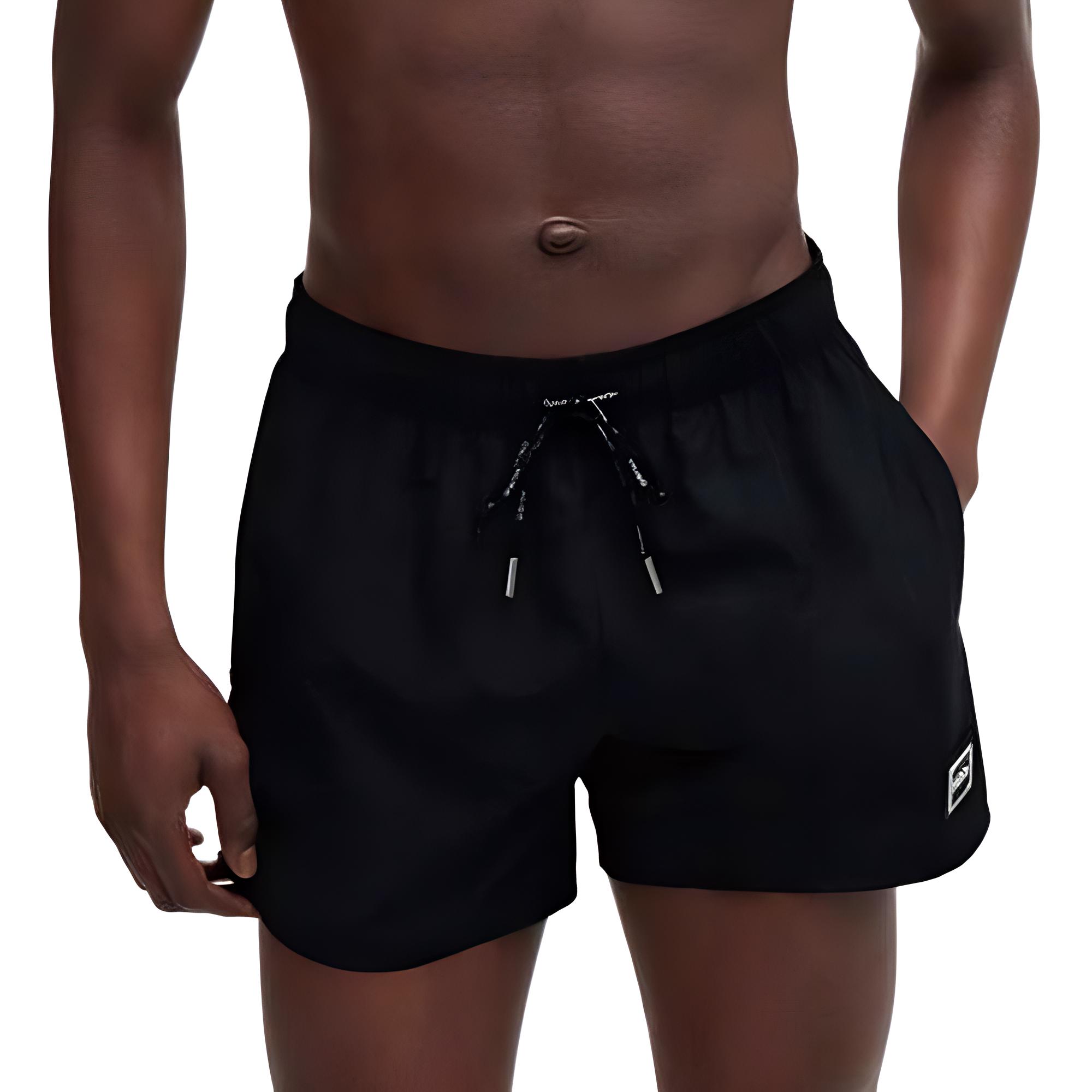 Hugo Boss logo-plaque drawstring shorts